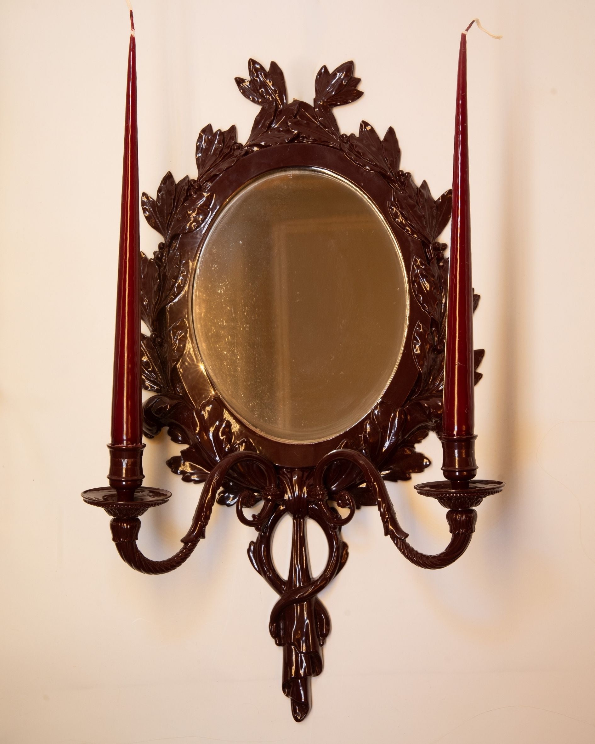 MIROIR APPLIQUE FEUILLAGE