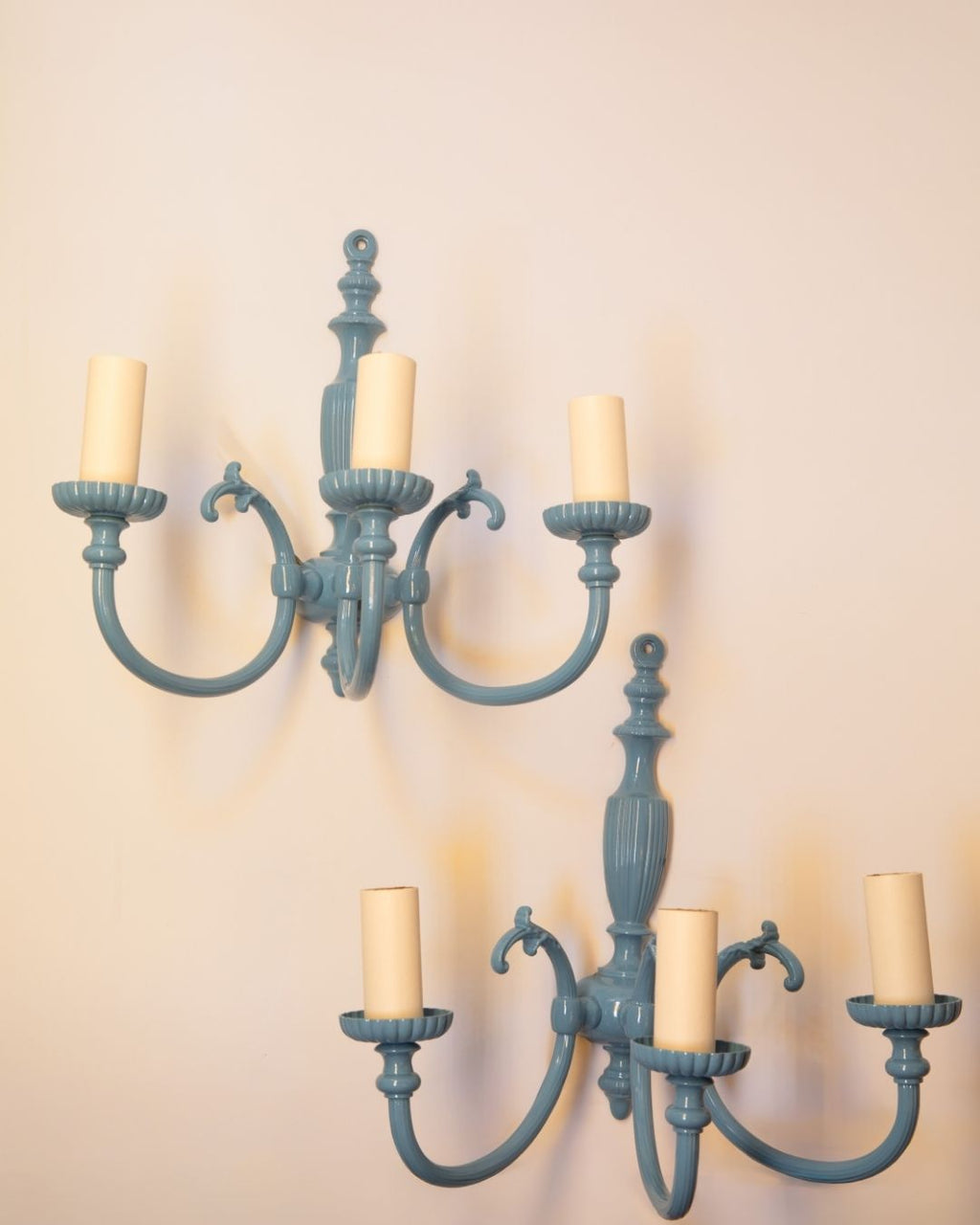 PAIR OF SCROLL SCONCES