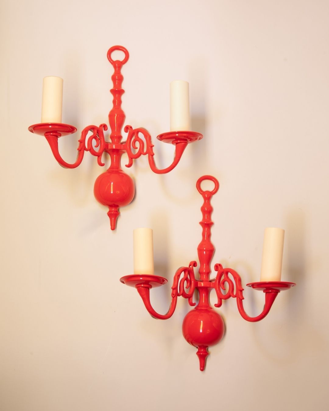 PAIR OF SCROLL SCONCES
