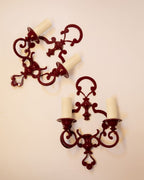 PAIR OF SCROLL SCONCES